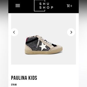 Shushop sneakers size 1.5 girls. New in the box and perfect condition.